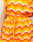 Orange Sunrise Scrub Set