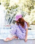 Purple Petals Scrub Set