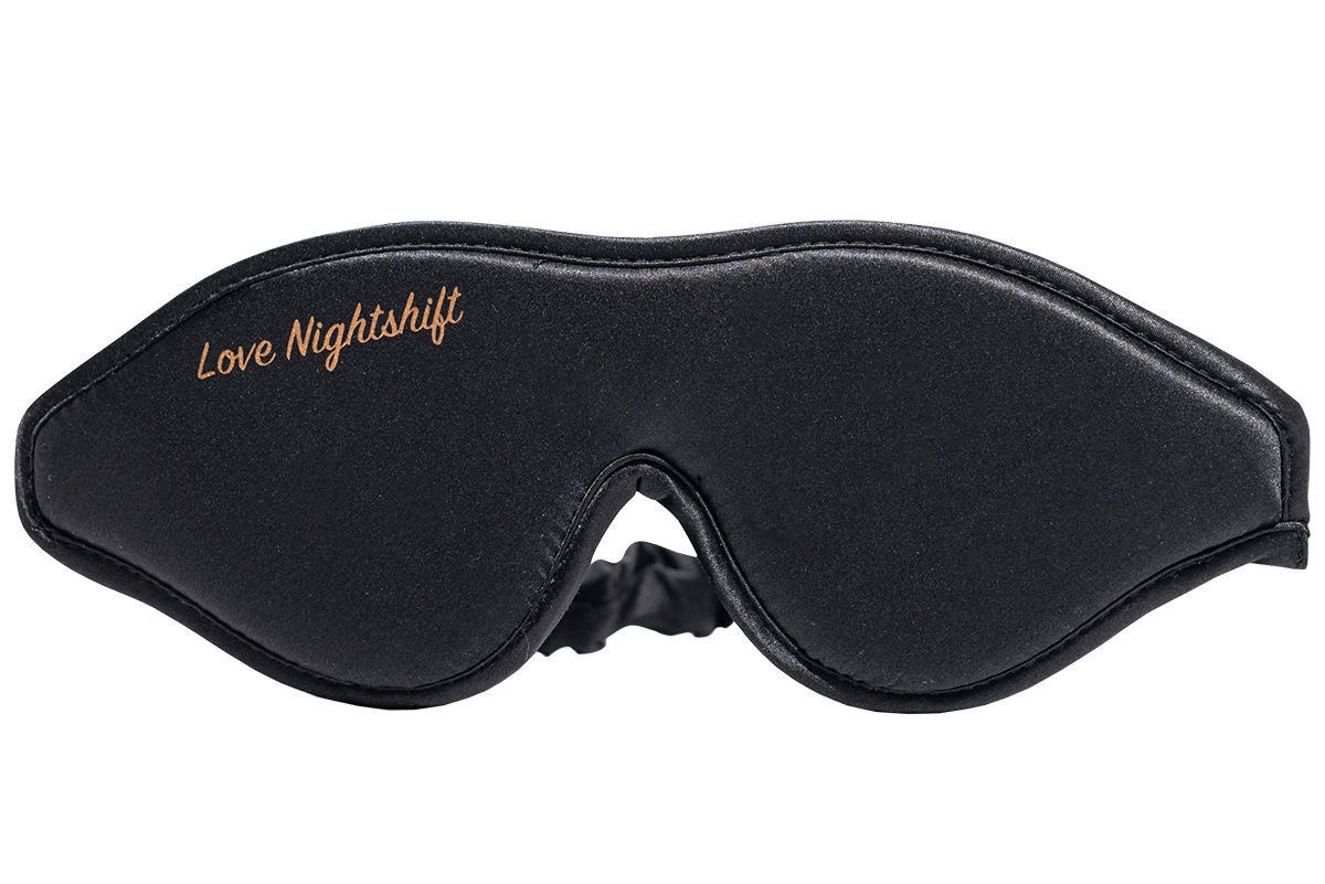Australia's Best Luxury Silk Sleep Mask Contoured Eye Design Love