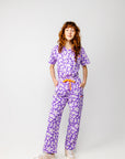 Purple Petals Scrub Set