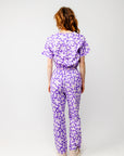 Purple Petals Scrub Set