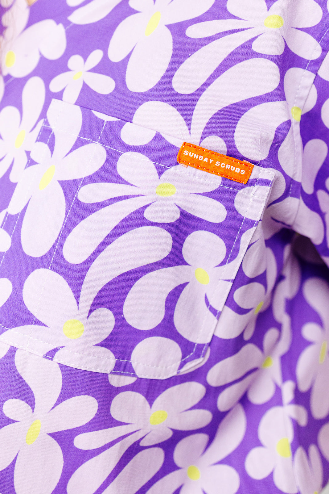 Purple Petals Scrub Set