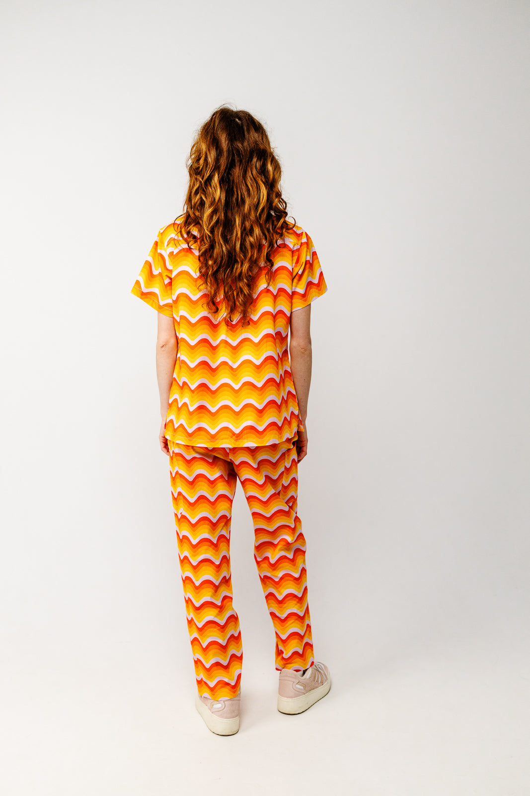 Orange Sunrise Scrub Set