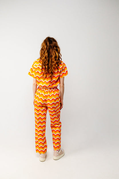 Orange Sunrise Scrub Set