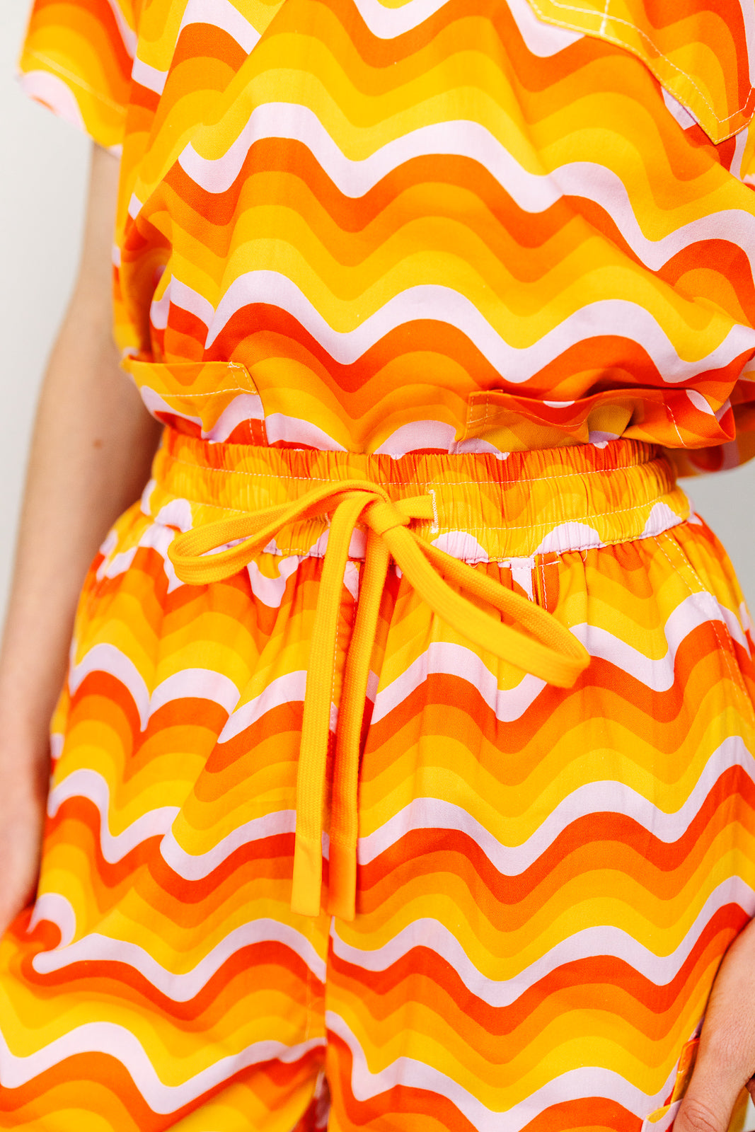 Orange Sunrise Scrub Set