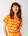 Orange Sunrise Scrub Set