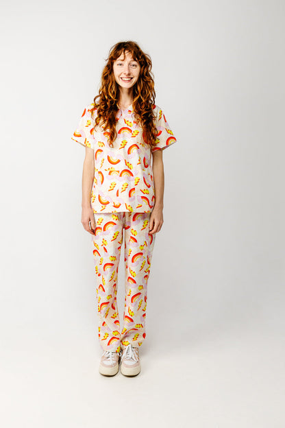 Electric Rainbow Scrub Set