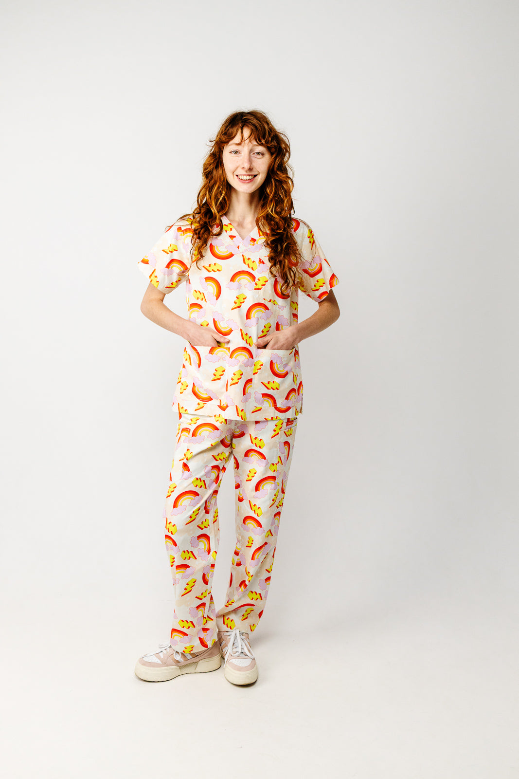 Electric Rainbow Scrub Set