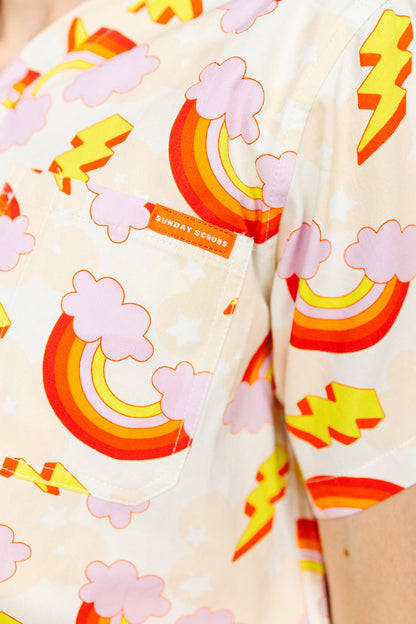 Electric Rainbow Scrub Set