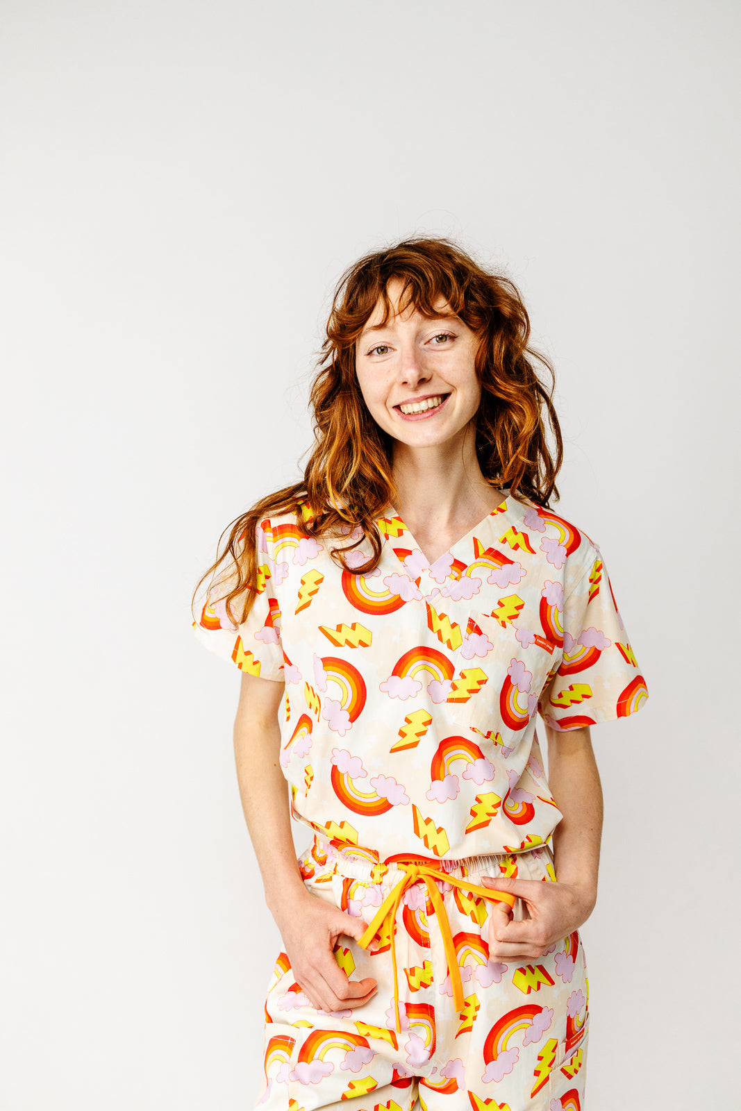 Electric Rainbow Scrub Set