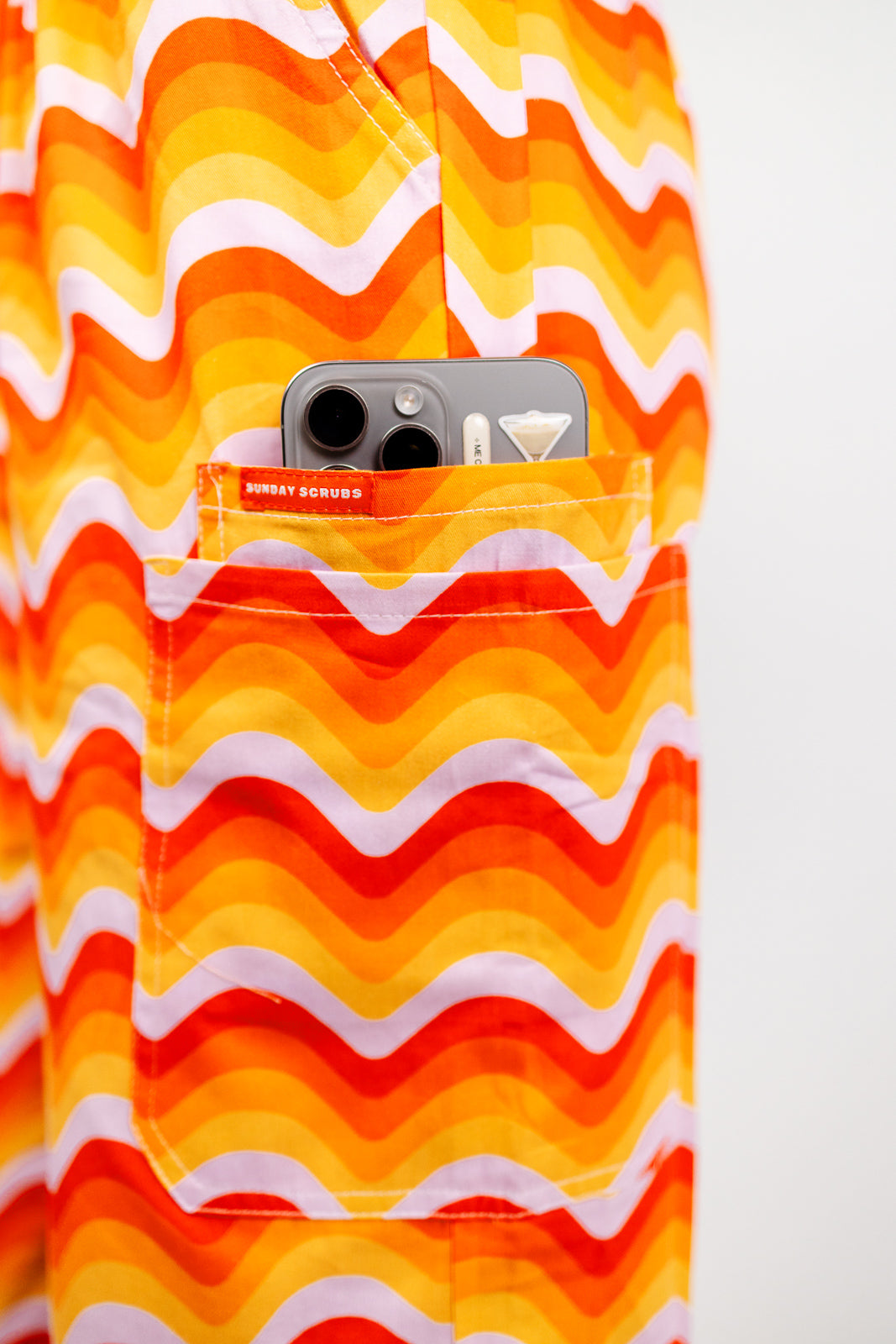 Orange Sunrise Scrub Set